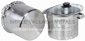 Ensemble de casseroles en acier inoxydable avec couvercle en acier inoxydable Design classique écologique Prêt pour le gaz et l'induction - Product Image 4