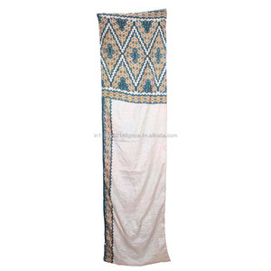 Bufanda de estilo vintage, Parche de estola reversible, diseño de moda para niñas, bufanda SC601, Parche de estola reversible, bufanda de trabajo, parche Sari - Product Image 3