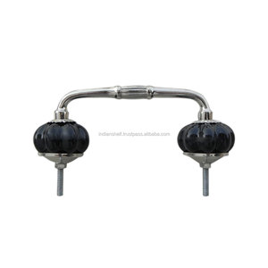 Poignée d'armoire noire argentée en métal, poignée de commode en vrac faite à la main, lot de poignée de tiroir antique, poignée de porte vintage, vente en gros - Product Image 4