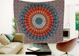 Tenture murale grande taille, tapisserie Mandala, art Hippie, pour plage, pique-nique, vente en gros, décoratif, - Product Image 5
