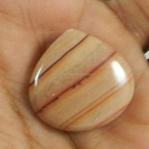 Jaspe Wagul natural de 24x24 mm, cabujón en forma de corazón, 4.31 g, piedra preciosa suelta para la elaboración de joyas. - Product Image 3