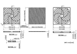 F120 Plastic <b>Fan</b> Guard <b>Wall</b> Exhaust <b>Fan</b> Covers - Product Image 4