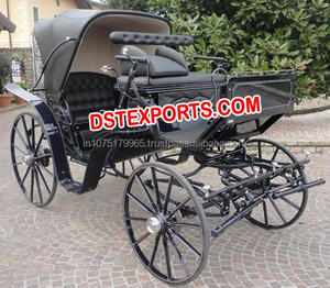 Caballo dibujado blanco Buggy carruaje real para boda cubierta caballo se Buggy carros boda occidental carro en venta - Product Image 2