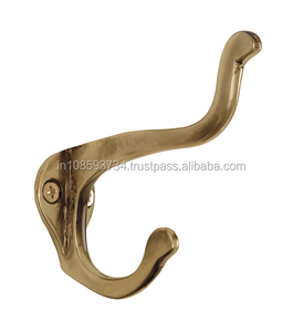 Gancho para abrigos de metal Gancho de metal de latón antiguo Estilo vintage Gancho para abrigos de latón de metal de alta calidad Hecho a mano Nuevo diseño - Product Image 6