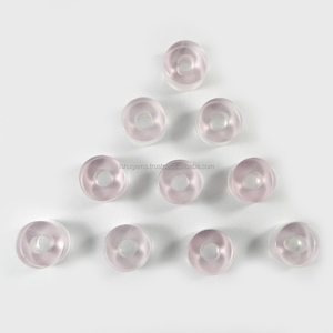 14x8x5mm smooth tyre beads - Rose chalcedony - Gemstone big hole beads - european beads for <b>bracelet</b> - IG0126 - Product Image 5