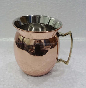 แก้วมักทำจากโลหะมอสโกมิวล์ทองแดงแท้อุปกรณ์สำหรับดื่มบาร์ - Product Image 3