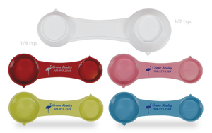 <strong>USA</strong> <strong>Made</strong> Multi-Use <strong>Measuring</strong> <strong>Spoon</strong> - Measures 1/4, 1/2, 1 Teaspoon Plus 1 Tablespoon, Dishwasher Safe and Comes with Your logo