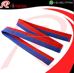 Ceinture de karaté, de judo, de taekwondo et d'arts martiaux jaune, verte et rouge - Product Image 3