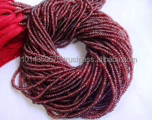 Cuentas de piedras preciosas sueltas, granate, redondas, facetadas y de suministro, venta al por mayor - Product Image 2