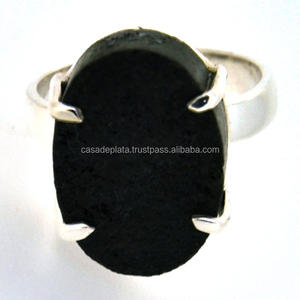 Silver Plated Natural Raw Tourmaline <b>Ring</b> Oval Shape <b>Black</b> Gemstone <b>Rings</b> for Women Hot Sale Jewelry <b>Rings</b> for <b>Men</b> - Product Image 1