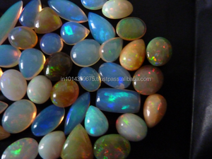 Cabochon opale éthiopienne naturelle, 12 pièces, disponible en grande taille, colorée - Product Image 5