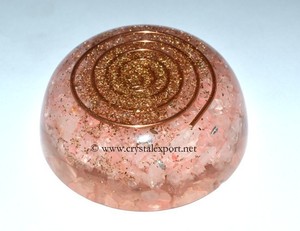 Cúpula de Orgón de Cuarzo Rosa - Product Image 1