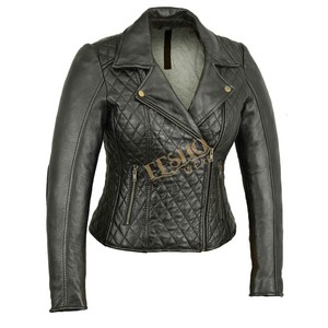 2015 moda elegante piel de oveja bombardero motocicleta chaquetas de invierno para mujeres transpirable encerado a prueba de viento cómodo elegante Casual - Product Image 1