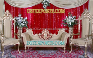 เอเชียเวทีจัดงานแต่งงานทองเฟอร์นิเจอร์ออกแบบใหม่โซฟาล่าสุดการออกแบบโซฟา - Product Image 4
