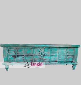 Vintage Indian Reclaimed Wooden Classic Design Eco-Friendly Durable <b>Large</b> <b>Storage</b> Pitara <b>Trunk</b> Box Metal Hardware Hand Crafted - Product Image 2
