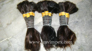 Cabello natural indio suave a granel pelo indio natural fábrica al por mayor 100% cabello humano sin procesar Remy pelo indio a granel - Product Image 2