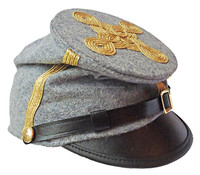 Gorra Kepis Blazer 100% Lana con Visera, Diseño OEM de Alta Calidad, Estilo Confederado, Teñido Liso, Reproducción Americana para Adultos