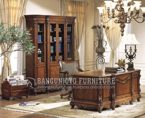 ชุดเฟอร์นิเจอร์สำนักงานไม้เนื้อแข็งสไตล์ดั้งเดิม - Product Image 1