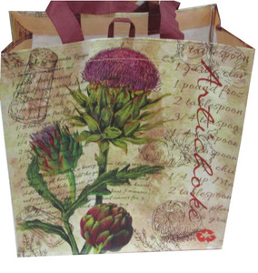 Sac à provisions réutilisable de style artichaut tissé en PP écologique personnalisable Vietnam-Sac de promotion avec design personnalisable - Product Image 2