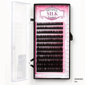 OPTIMA Silk Extensions de cils individuels Longue durée Volume russe Colle à cils CC Curl 0.07mm d'épaisseur Meilleur vendeur - Product Image 1