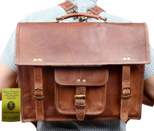 Lowell Designer Craft Leather Messenger Bag Large Durable Buckle Closure Business Style Stylish <b>Backpack</b> <b>Straps</b> Lightweight All - Product Image 1