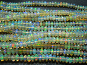 Opale éthiopienne en vrac, perles d'opale éthiopienne de 4 mm, forme ronde facettée, qualité AAA, prix d'usine, perles de pierre pour la fabrication de bijoux en vrac - Product Image 2