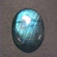 Pierre précieuse calibrée cabochon ovale en vrac Labradorite naturelle - Product Image 5