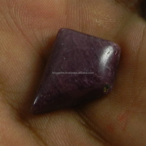 Lot de pierres précieuses fantaisie couleur rubis, Cabochon naturel et ample, 20x15mm, 4.40 gms - Product Image 2