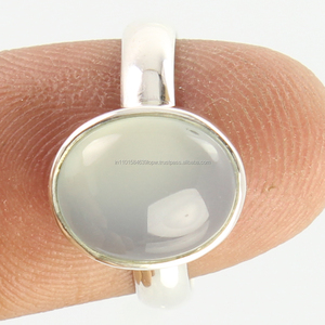 Top Selling 925 Sterling <b>Silver</b> Aqua Chalcedony Bezel Setting <b>Rings</b> for <b>Men</b>-Wedding & Party Occasions - Product Image 2
