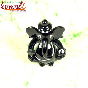 Estatua de Ganesha de cristal hecha a mano con diseño de lámpara para regalos de boda y decoración del hogar, regalo espiritual hecho a mano de La India - Product Image 3