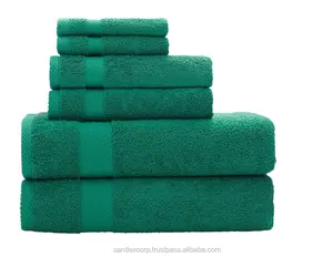 लाइम ग्रीन तौलिए 70x140 वयस्क 100% कार्बनिक कपास स्नान तौलिए भारत में फैक्टरी मूल्य निर्यातक पर शानदार तौलिया सेट।