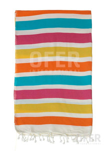 Seleron ผ้าขนหนูตุรกีแฮนด์เมด,ผ้าขนหนูขายส่ง Pestemal Fouta Peshtemal ผ้าห่ม Hammam หลากสี #2พรีเมี่ยม - Product Image 4