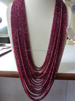 Perles Rondelles en Rubis Rouge Naturel en Gros, Pierres Précieuses Certifiées par un Certificat Tierce Partie, Coszcalt Exports DFE00104 pour