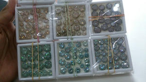 Moissanite de couleur fantaisie diamant synthétique bon marché d'Inde États-Unis, Moissanite de couleur vert, jaune/marron/chocolat - Product Image 3