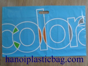 Full printed die cut/<b>punch</b> out handle poly <b>bag</b> good quality from Vietnam - Product Image 3