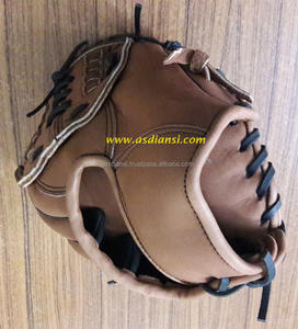 ถุงมือเบสบอลหนังทำด้วยมือถุงมือหนังแบบโบราณลูกบอลหนังเต็มเม็ดถุงมือเบสบอล - Product Image 6