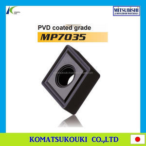 Inserto de Primera Clase Mitsubishi MIRACLE Coating VP15TF para Mecanizado Intermitente a Baja y Media Velocidad de Corte - Product Image 4