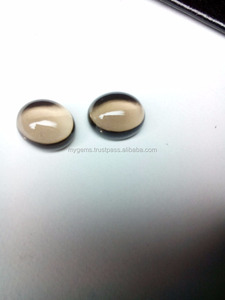 Cabujón Ovalado de Cuarzo Ahumado de 10x12mm, Gemas Sueltas 100% Naturales, Piedra Marrón de Alta Calidad para Joyería, Elegante - Product Image 3
