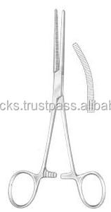 คีมห้ามเลือดสำหรับผ่าตัดหลอดเลือดแดงเครื่องมือผ่าตัดคีมหนีบห้ามเลือดสเตนเลสด้วยมือสีเงิน CE แบบใช้แล้วทิ้ง - Product Image 5