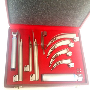 <strong>Laryngoscope</strong> <strong>Miller</strong>+Macintosh <strong>Conventional</strong> Diagnosis examination Medical 8pcs Set - Product Image 6