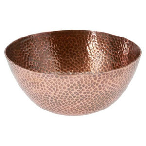 Cuenco de metal brillante martillado antiguo de cobre, cuencos para servir frutas y alimentos únicos modernos de la mejor calidad a un precio atractivo - Product Image 1