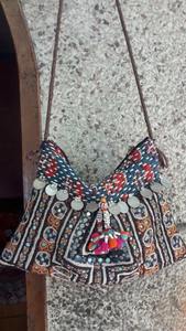 Banjara de diseñador clásico bordado a mano bolso de mujer Ibiza estilo gitano rebordear cierre de cremallera tela de algodón Hobos - Product Image 2