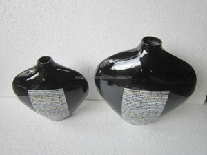 Unique pattern, unique design ceramic vase made in Vietnam - Product Image 3