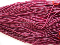 Cuentas de Rubí Corindón de 3.5-5mm de la Mejor Calidad, Excelente Hilo de 16 Cuentas, Piedra Facetada Rondelle, Rubí Teñido, Joyería con Certificación de Terceros