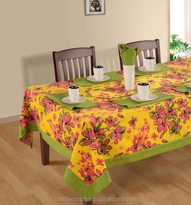 Vente en gros en Inde Linge de table d'hôtel brodé de luxe 100% coton Nappe ronde personnalisée pour les Offre Spéciale de fêtes - Product Image 4