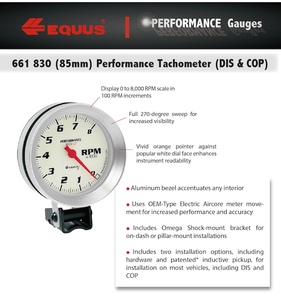 EQUUS Digital Tachometer RPM <b>Meter</b> Gauge 52mm - Product Image 2