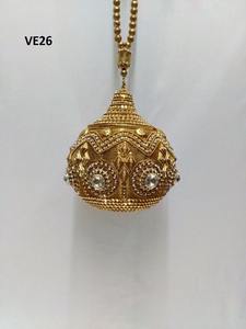 กระเป๋า VE25งานโลหะแนววินเทจทำมือกระเป๋าคลัทช์งานปาร์ตี้งานแต่งงานเจ้าสาวทำจากหินคริสตัลอินเดียช้อปปิ้งออนไลน์กระเป๋าถือ - Product Image 2