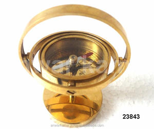 เข็มทิศพกพาทองเหลืองดีไซน์คุณภาพระดับพรีเมียมพร้อมกล่อง - Product Image 2