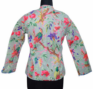 Kantha Blazer Kantha Quilt Vintage Woman Ethnic Girl's Jacket Overcoat Kantha Jacket Sleeves Ladies Reversible Ethnic - Product Image 3