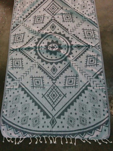 NAVAJO pestemal ผ้าขนหนูตุรกีผ้าฮัมมัมขายส่งผ้าห่มชายหาดและผ้าเช็ดตัว/ชุดผ้าแจ็คการ์ดสีดำ - Product Image 4